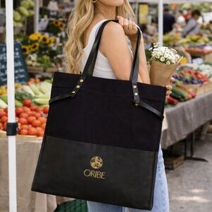 Oribe Elegant Black and Gold Tote